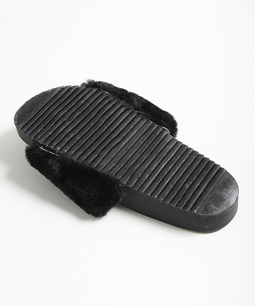 WEGO（ウィゴー）の「WEGO/ファーサンダル（サンダル・レディース・ブルー/その他1/ブラック/ピンク系その他/アニマル・MEDIUM/LARGE）」の12枚目の写真