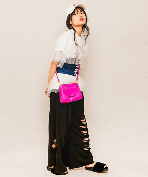 WEGO（ウィゴー）の「WEGO/ファーサンダル（サンダル・レディース・ブルー/その他1/ブラック/ピンク系その他/アニマル・MEDIUM/LARGE）」の21枚目の写真