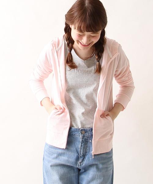 coen（コーエン）の「【毎年人気・UVケア】UVパーカー（パーカー・レディース・ライトピンク/オリーブ/グレー/ネイビー/その他1/その他2・LARGE/MEDIUM）」の22枚目の写真