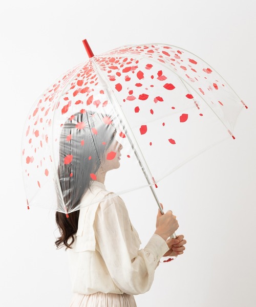 FULTON(フルトン)の「Fulton フルトン ルルギネスコラボ バードケージ傘(長傘・レディース・プラム/レッド/レッド系その他/ブラック/マルチ・FREE)」の3枚目の写真