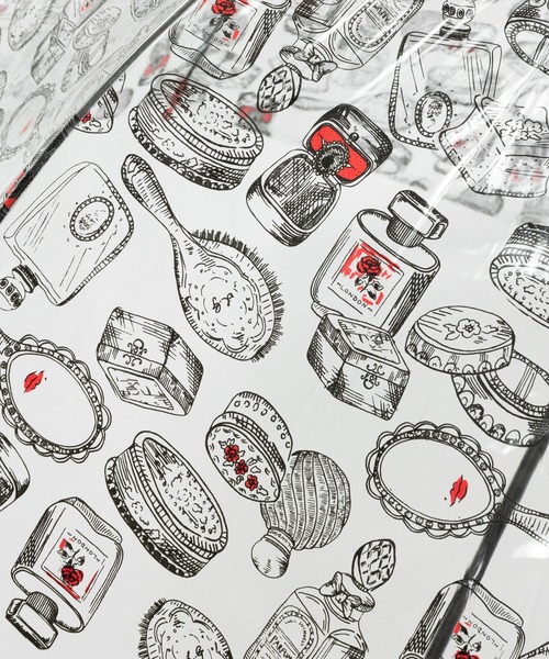 FULTON(フルトン)の「Fulton フルトン ルルギネスコラボ バードケージ傘(長傘・レディース・プラム/レッド/レッド系その他/ブラック/マルチ・FREE)」の21枚目の写真