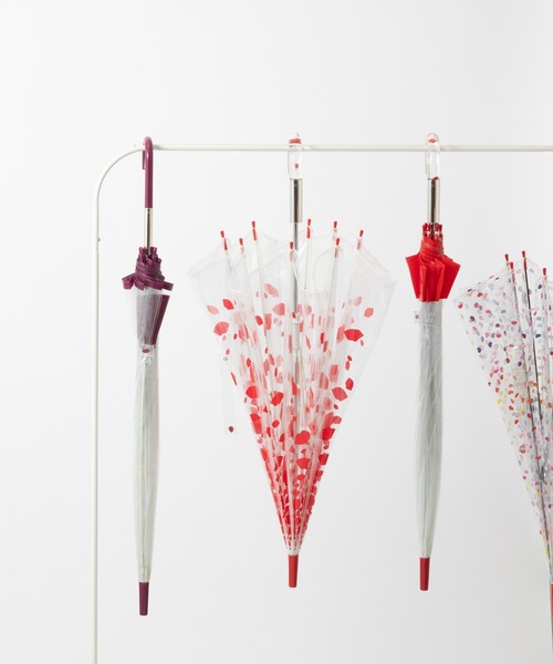 FULTON(フルトン)の「Fulton フルトン ルルギネスコラボ バードケージ傘(長傘・レディース・プラム/レッド/レッド系その他/ブラック/マルチ・FREE)」の6枚目の写真