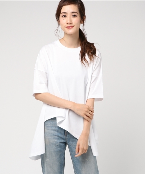ENFOLD エンフォルド　ライトディオラマ天竺AラインT/SH Tシャツ ENFOLD（エンフォルド）の「ライトディオラマ天竺① AラインT/SH