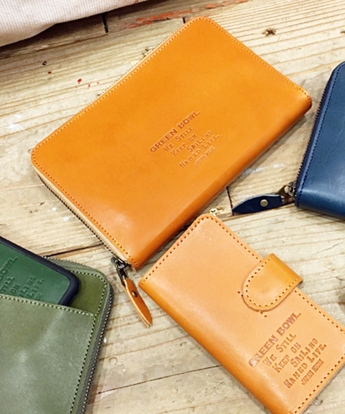 GREEN BOWL（グリーンボウル）の「GREEN BOWL Wide Leather Wallet/グリーンボウルワイドレザーウォレット（財布・メンズ・キャメル/オリーブ/ネイビー・FREE）」の3枚目の写真