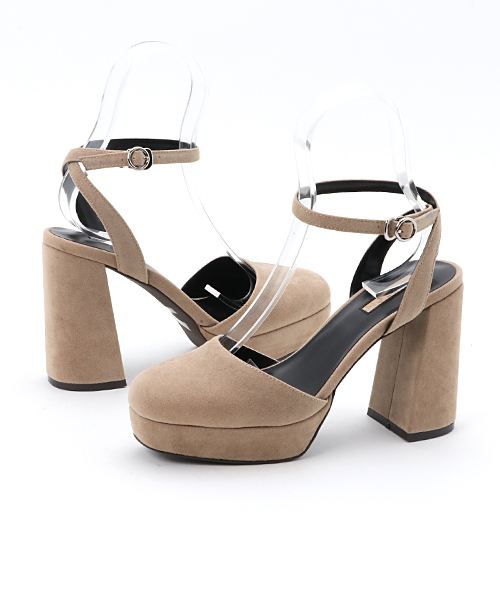 MOUSSY（マウジー）の「STRAP HEEL SANDALS（サンダル・レディース・ピンク/ブラック/ベージュ・SMALL/LARGE/MEDIUM）」の3枚目の写真