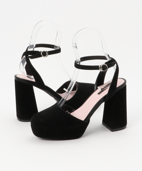 MOUSSY（マウジー）の「STRAP HEEL SANDALS（サンダル・レディース・ピンク/ブラック/ベージュ・SMALL/LARGE/MEDIUM）」の2枚目の写真