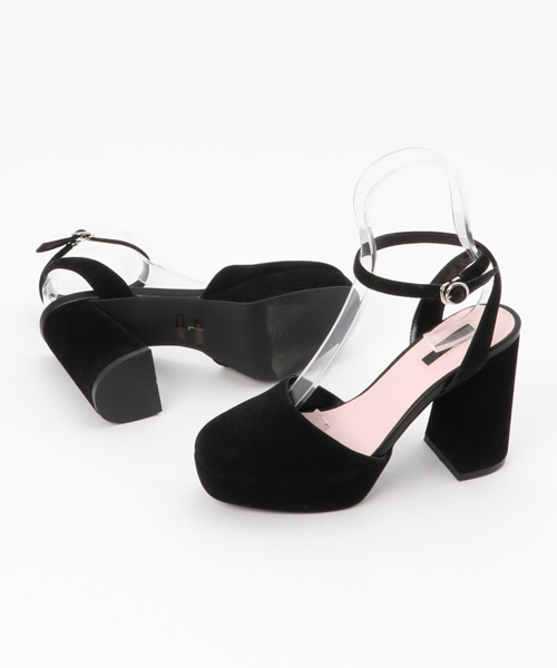 MOUSSY（マウジー）の「STRAP HEEL SANDALS（サンダル・レディース・ピンク/ブラック/ベージュ・SMALL/LARGE/MEDIUM）」の7枚目の写真