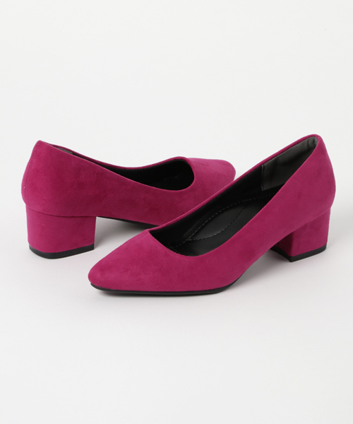 KOBE LETTUCE（コウベレタス）の「チャンキーヒールポインテッドパンプス（パンプス・レディース・ブラック/ピンク/チェック/シルバー/キャメル/レッド系その他/ベージュ・M/L/LL/S）」の5枚目の写真