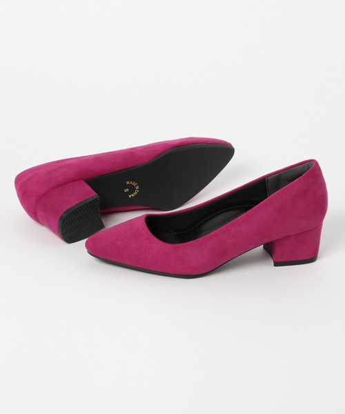 KOBE LETTUCE（コウベレタス）の「チャンキーヒールポインテッドパンプス（パンプス・レディース・ブラック/ピンク/チェック/シルバー/キャメル/レッド系その他/ベージュ・M/L/LL/S）」の10枚目の写真