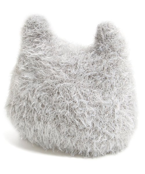 BREEZE（ブリーズ）の「もこもこベビーニット帽（ニットキャップ/ビーニー・キッズ・グレー/ネイビー・44/46）」の3枚目の写真