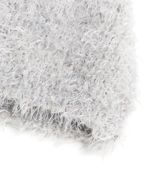 BREEZE（ブリーズ）の「もこもこベビーニット帽（ニットキャップ/ビーニー・キッズ・グレー/ネイビー・44/46）」の6枚目の写真