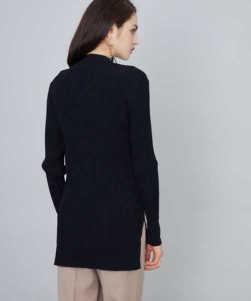 UNITED TOKYO（ユナイテッドトウキョウ）の「Vネックリブカーデ（カーディガン/ボレロ・レディース・ブラック/キャメル/オフホワイト・1）」の8枚目の写真