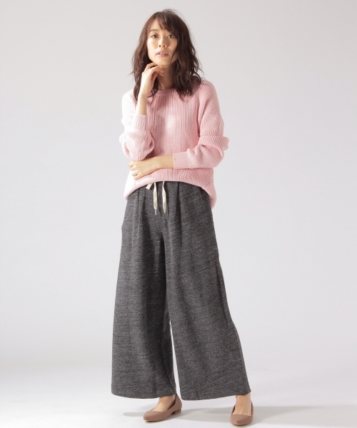BAYFLOW（ベイフロー）の「BAYFLOW／コットンコードニットプルオーバー　18SS（ニット/セーター・レディース・ホワイト/ピンク・MEDIUM/SMALL）」の6枚目の写真