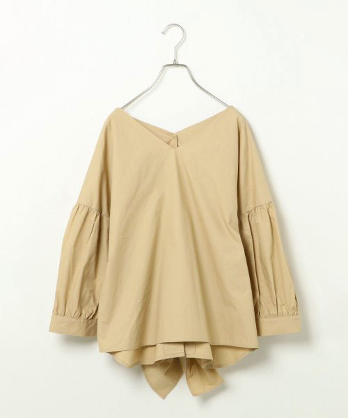 VENCEEXCHANGE（ヴァンスエクスチェンジ）の「2WAYリボンブラウス            （シャツ/ブラウス・レディース・オフホワイト/ブラック/ベージュ・MEDIUM）」の3枚目の写真