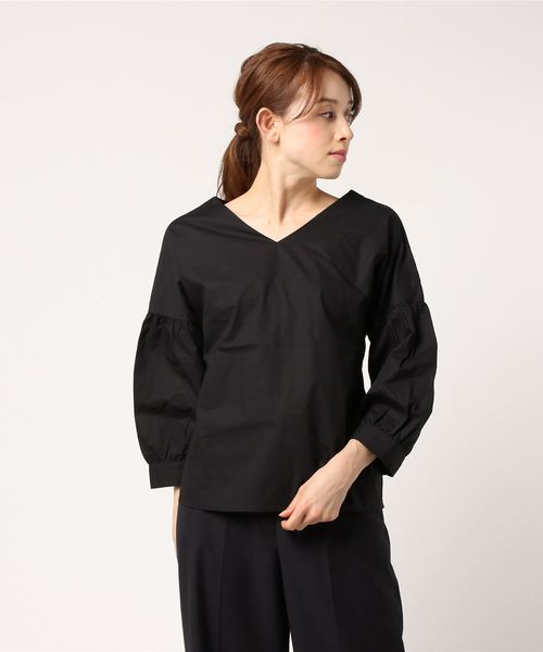 VENCEEXCHANGE（ヴァンスエクスチェンジ）の「2WAYリボンブラウス            （シャツ/ブラウス・レディース・オフホワイト/ブラック/ベージュ・MEDIUM）」の9枚目の写真