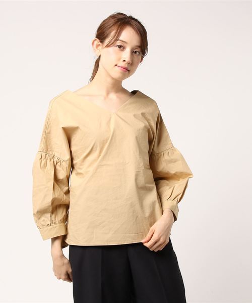 VENCEEXCHANGE（ヴァンスエクスチェンジ）の「2WAYリボンブラウス            （シャツ/ブラウス・レディース・オフホワイト/ブラック/ベージュ・MEDIUM）」の8枚目の写真