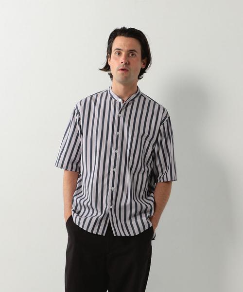 Steven Alan(スティーブンアラン)の「<Steven Alan> BOLD STRIPE BOX BAND-BOLD SHIRT/シャツ(シャツ/ブラウス・メンズ・ライトグレー/ダークグレー/ベージュ・SMALL/LARGE/MEDIUM/X-LARGE)」の2枚目の写真