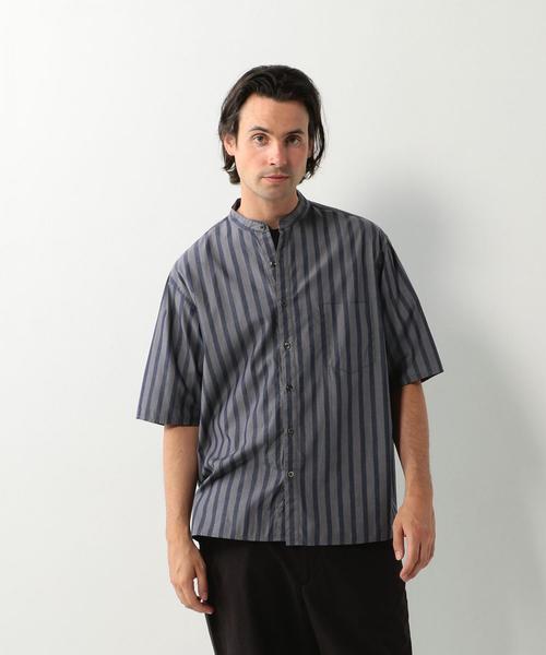 Steven Alan(スティーブンアラン)の「<Steven Alan> BOLD STRIPE BOX BAND-BOLD SHIRT/シャツ(シャツ/ブラウス・メンズ・ライトグレー/ダークグレー/ベージュ・SMALL/LARGE/MEDIUM/X-LARGE)」の3枚目の写真