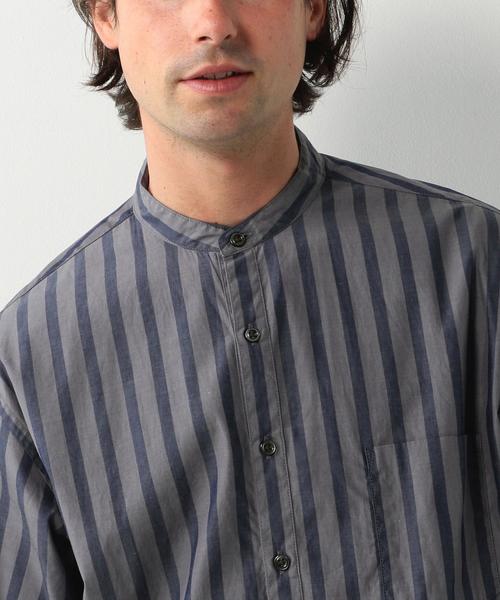 Steven Alan(スティーブンアラン)の「<Steven Alan> BOLD STRIPE BOX BAND-BOLD SHIRT/シャツ(シャツ/ブラウス・メンズ・ライトグレー/ダークグレー/ベージュ・SMALL/LARGE/MEDIUM/X-LARGE)」の6枚目の写真