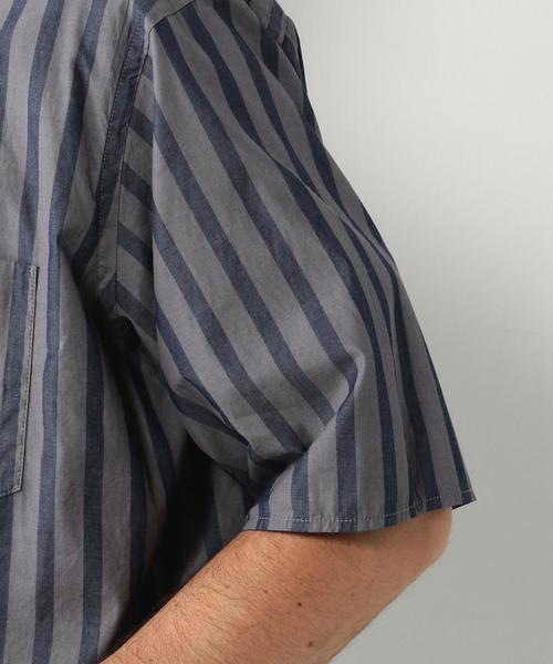 Steven Alan(スティーブンアラン)の「<Steven Alan> BOLD STRIPE BOX BAND-BOLD SHIRT/シャツ(シャツ/ブラウス・メンズ・ライトグレー/ダークグレー/ベージュ・SMALL/LARGE/MEDIUM/X-LARGE)」の5枚目の写真