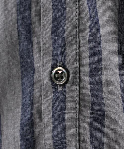 Steven Alan(スティーブンアラン)の「<Steven Alan> BOLD STRIPE BOX BAND-BOLD SHIRT/シャツ(シャツ/ブラウス・メンズ・ライトグレー/ダークグレー/ベージュ・SMALL/LARGE/MEDIUM/X-LARGE)」の8枚目の写真