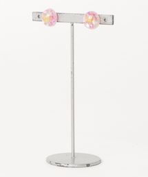 【rurururu】クラッシュシェルのまんまるピアス