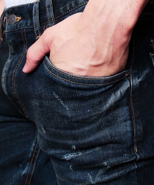 MICHEL KLEIN HOMME (ミッシェルクランオム)の「リペアデニム(インディゴ)(デニムパンツ・メンズ・インディゴブルー・SMALL/MEDIUM/LARGE/X-LARGE/XX-LARGE)」の21枚目の写真