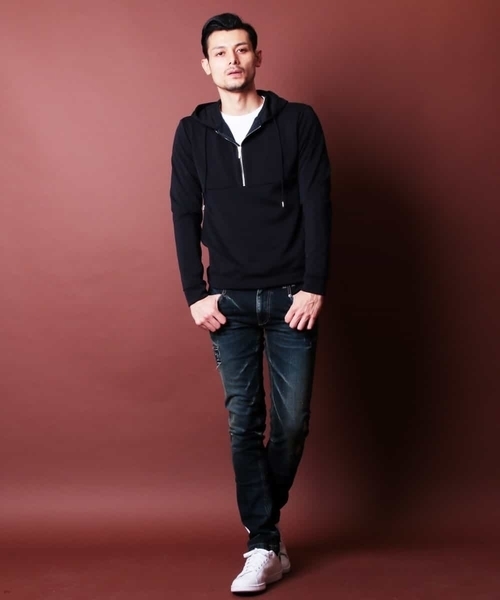 MICHEL KLEIN HOMME (ミッシェルクランオム)の「リペアデニム(インディゴ)(デニムパンツ・メンズ・インディゴブルー・SMALL/MEDIUM/LARGE/X-LARGE/XX-LARGE)」の15枚目の写真