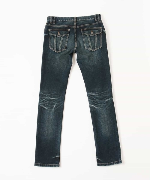 MICHEL KLEIN HOMME (ミッシェルクランオム)の「リペアデニム(インディゴ)(デニムパンツ・メンズ・インディゴブルー・SMALL/MEDIUM/LARGE/X-LARGE/XX-LARGE)」の7枚目の写真