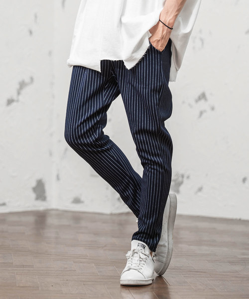 MinoriTY（マイノリティ）の「【MinoriTY】サルエルテーパードパンツ メンズ スウェットパンツ 無地 秋服 夏服 スウェットスラックス（スウェットパンツ・メンズ・ブラック/ネイビー/カーキ/ブラック系その他/杢グレー/グレー系その他/ブルー系その他/チェック/チャコール/ブラウン/レッド/ホワイト系その他/ブラウン系その他/ブラック系その他2・S/M/L/XL）」の12枚目の写真