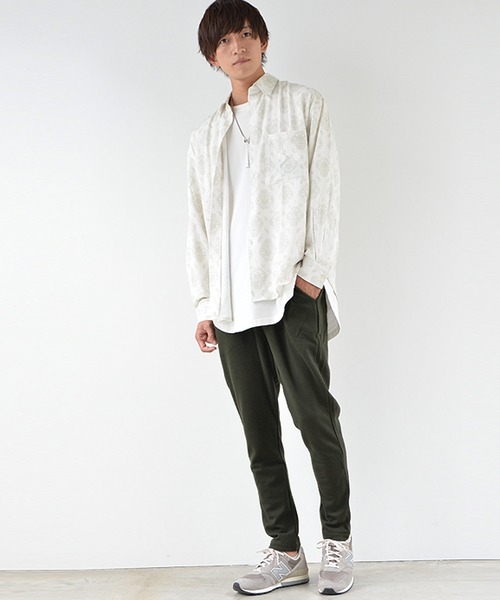 MinoriTY】サルエルテーパードパンツ メンズ スウェットパンツ 無地 秋