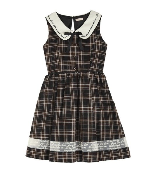 Axes Femme Poetique アクシーズファムポエティック の 裾切り替えチェックワンピース ワンピース Wear
