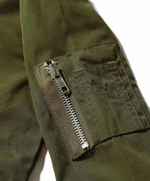 devirock(デビロック)の「ベーシックMA-1ブルゾン ライトアウター(MA-1・キッズ・カーキ/ブラック・130cm/140cm/150cm/160cm/120cm/110cm/100cm)」の12枚目の写真