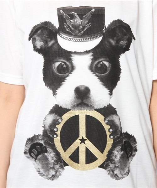 MALKOMALKA(マルコマルカ)の「ブギーさんTシャツ(Tシャツ/カットソー・レディース・ホワイト系その他・MEDIUM)」の7枚目の写真