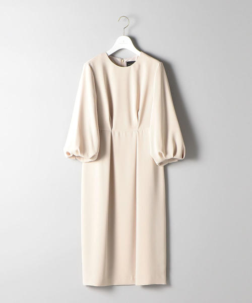 UNITED ARROWS（ユナイテッドアローズ）の「UPCS ダブルタック パフスリーブ ワンピース ◆（ワンピース・レディース・ネイビー/ナチュラル・36/40/38）」の9枚目の写真