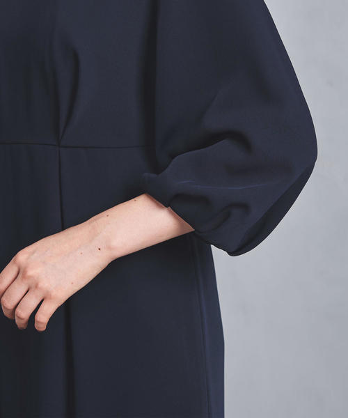 UNITED ARROWS（ユナイテッドアローズ）の「UPCS ダブルタック パフスリーブ ワンピース ◆（ワンピース・レディース・ネイビー/ナチュラル・36/40/38）」の16枚目の写真