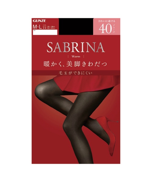 Sabrina 暖かく美脚きわだつ ウォームタイツ 40d タイツ ストッキング Sabrina サブリナ のファッション通販 Zozotown