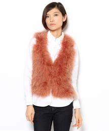 goa ターキー フェザー ベスト ブラウン フリーサイズ 3596479_32_D_215.jpg