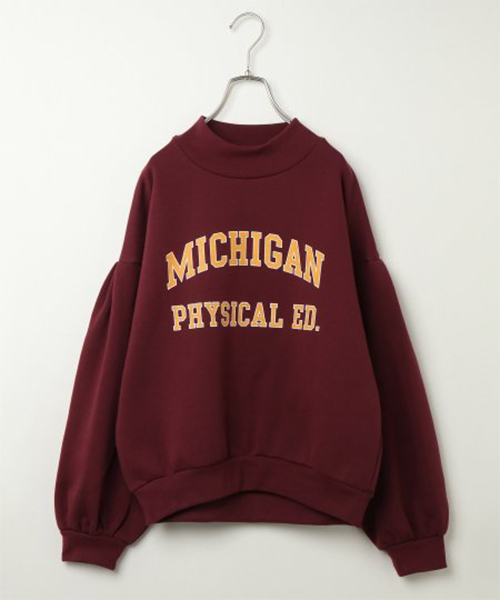 VENCEEXCHANGE（ヴァンスエクスチェンジ）の「裏起毛ハイネックトップス（スウェット・レディース・アッシュグレー/ブラック/ボルドー・M/L）」の3枚目の写真