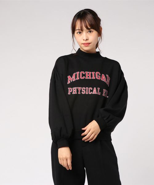 VENCEEXCHANGE（ヴァンスエクスチェンジ）の「裏起毛ハイネックトップス（スウェット・レディース・アッシュグレー/ブラック/ボルドー・M/L）」の8枚目の写真