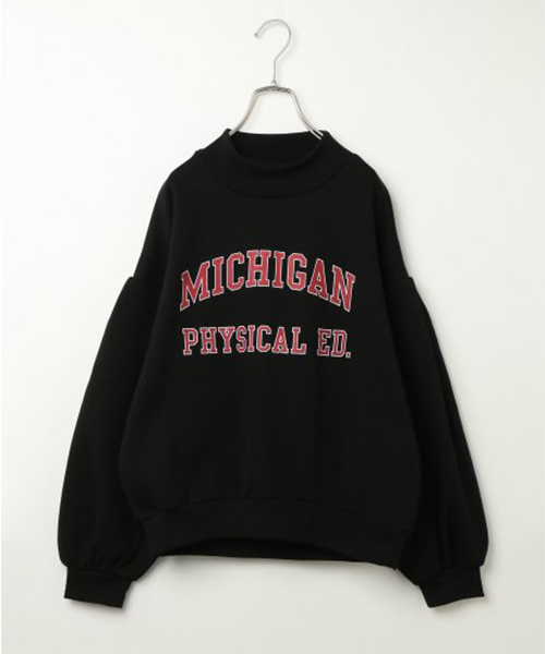 VENCEEXCHANGE（ヴァンスエクスチェンジ）の「裏起毛ハイネックトップス（スウェット・レディース・アッシュグレー/ブラック/ボルドー・M/L）」の9枚目の写真