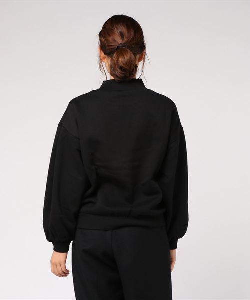 VENCEEXCHANGE（ヴァンスエクスチェンジ）の「裏起毛ハイネックトップス（スウェット・レディース・アッシュグレー/ブラック/ボルドー・M/L）」の5枚目の写真