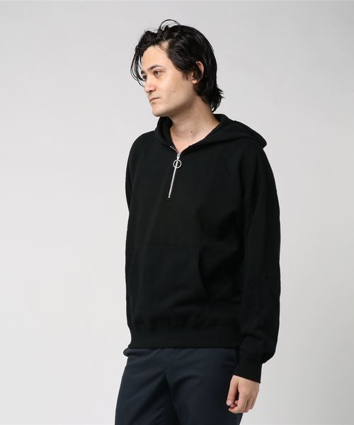 WEGO(ウィゴー)の「WEGO/ハーフジップビッグシルエットプルパーカー(パーカー・メンズ・杢グレー/ホワイト/ダークグリーン/パープル/ブラック・LARGE/MEDIUM/SMALL)」の11枚目の写真