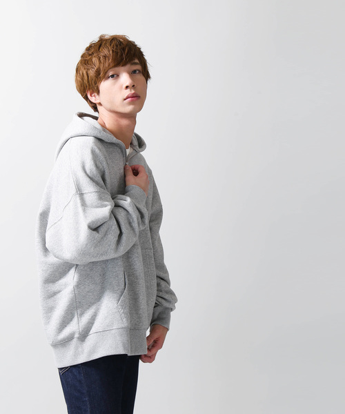 WEGO(ウィゴー)の「WEGO/ハーフジップビッグシルエットプルパーカー(パーカー・メンズ・杢グレー/ホワイト/ダークグリーン/パープル/ブラック・LARGE/MEDIUM/SMALL)」の22枚目の写真