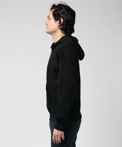 WEGO(ウィゴー)の「WEGO/ハーフジップビッグシルエットプルパーカー(パーカー・メンズ・杢グレー/ホワイト/ダークグリーン/パープル/ブラック・LARGE/MEDIUM/SMALL)」の7枚目の写真