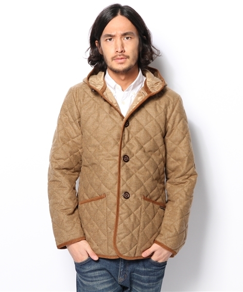 EDIFICE（エディフィス）の「◇LAVENHAM/ラベンハムEX CLACTONツイード（ブルゾン・メンズ・ネイビー/ベージュ/チャコールグレー・36/38/40）」の3枚目の写真