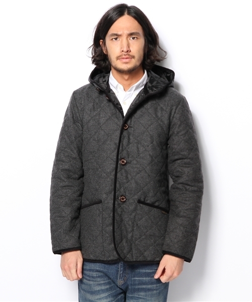 EDIFICE（エディフィス）の「◇LAVENHAM/ラベンハムEX CLACTONツイード（ブルゾン・メンズ・ネイビー/ベージュ/チャコールグレー・36/38/40）」の4枚目の写真