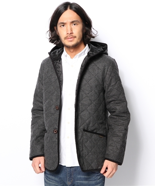 EDIFICE（エディフィス）の「◇LAVENHAM/ラベンハムEX CLACTONツイード（ブルゾン・メンズ・ネイビー/ベージュ/チャコールグレー・36/38/40）」の7枚目の写真