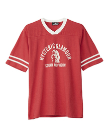 HYSTERIC GLAMOUR | COLLEGE S & V pt VネックTシャツ(Tシャツ/カットソー)
