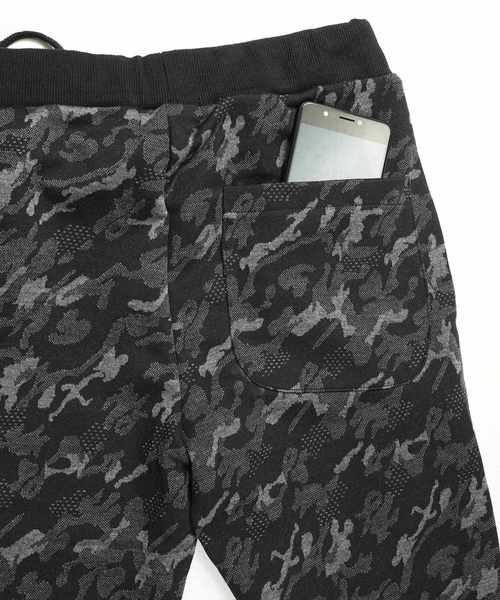 おしゃれスタ(オシャレスタ)の「カモフラージュジャカードパンツ(KU)(その他パンツ・メンズ・ブラック・M/L)」の6枚目の写真